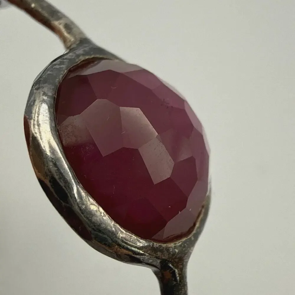 Authentic Ippolita 925 6 Stone Rock Candy Amethyst Bangle Bracelet Retail 950